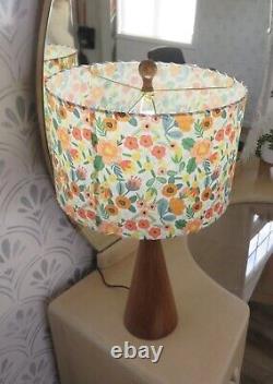 Mid Century Vintage Style Fiberglass Lamp Shade Bohemian Retro Rifle Paper Insp