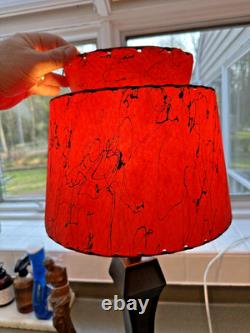 Mid Century Vintage Style Tapered 2 Tier Fiberglass Lamp Shade 11W