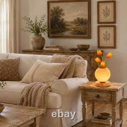Mini Orange Tulip Table Lamp, 5in Living Room/foyer Home Decoration Lighting, New