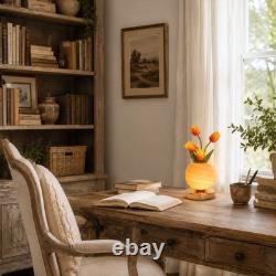 Mini Orange Tulip Table Lamp, 5in Living Room/foyer Home Decoration Lighting, New
