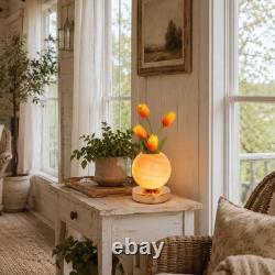 Mini Orange Tulip Table Lamp, 5in Living Room/foyer Home Decoration Lighting, New