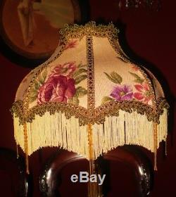 Mitford A Victorian Vintage Traditional Lampshade. Aubergine Purple Floral 14