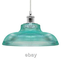 Modern Vintage Industrial Loft Glass Ceiling Lamp Shade Pendant Light M0216
