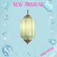 New Vintage Green Milk Glass Pendant Light Fixture Ceiling Lamp