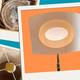 Nib Vintage West Elm 20x12 Drum Cutout Cream Lampshade Mcm Style