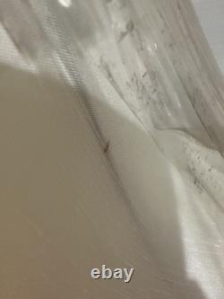 NOS Pair Of MCM Bell Lamp Shades W Scallop Accent 15 Tall