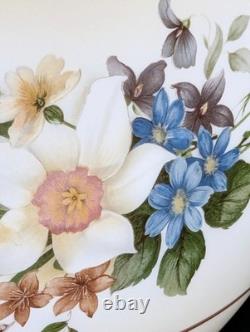 NOS! Vintage 10 Beige & White Open Ball Glass Shade Hand-Blown GWTW 4 Fitter