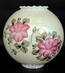 NOS! Vintage 10 Opal Bone Open Ball Glass Shade Hand Painted GWTW 4 Fitter NOS! Vintage 10 Opal Bone Open Ball Glass Shade Hand Painted GWTW 4 Fitter