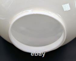 NOS! Vintage 10 Opal Bone Open Ball Glass Shade Hand Painted GWTW 4 Fitter