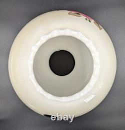 NOS! Vintage 10 Opal Bone Open Ball Glass Shade Hand Painted GWTW 4 Fitter