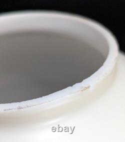 NOS! Vintage 10 Open Ball Glass Lamp Shade Hand Painted Roses GWTW 4 Fitter