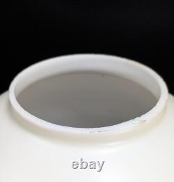 NOS! Vintage 10 Open Ball Glass Lamp Shade Hand Painted Roses GWTW 4 Fitter