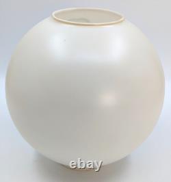 NOS! Vintage 10 Open Ball Glass Lamp Shade Hand Painted Roses GWTW 4 Fitter