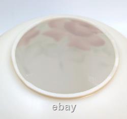 NOS! Vintage 10 Open Ball Glass Lamp Shade Hand Painted Roses GWTW 4 Fitter