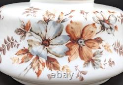 NOS! Vintage 12 Dia. White Milk Glass Hurricane Parlor Lamp Shade 9-3/4 Fitter