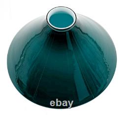 NOS! Vintage 9-1/2 Dia.'Emeralite' Green Cased Dome Glass Shade, 2-1/4 Fitter