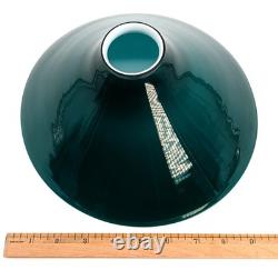 NOS! Vintage 9-1/2 Dia.'Emeralite' Green Cased Dome Glass Shade, 2-1/4 Fitter