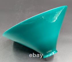 NOS! Vintage 9-1/2 Dia.'Emeralite' Green Cased Dome Glass Shade, 2-1/4 Fitter