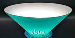 NOS! Vintage 9-1/2 Dia.'Emeralite' Green Cased Dome Glass Shade, 2-1/4 Fitter