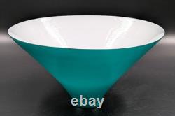 NOS! Vintage 9-1/2 Dia.'Emeralite' Green Cased Dome Glass Shade, 2-1/4 Fitter