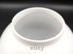 NOS! Vintage 9 Open Ball Glass Shade Hand Painted Floral GWTW 4 Fitter