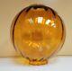 Nos Vintage Amber 11 Ball Glass Shade, 4 Fitter, Gwtw Old Formula Amber Glass