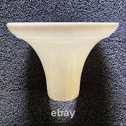 NOS Vintage Glass Nu-Gold Torchiere Lamp Shade Funeral Parlor