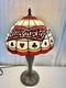 Nwot Vintage Style Lamp With'budweiser' Logo Tiffany Like Lamp Shade 21 Tall