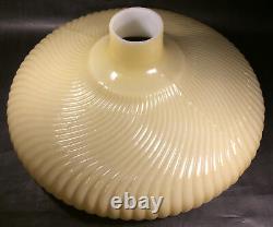 New 16 Antique Style Rib Swirl Nu-Gold Torchiere Lamp Shade Made in USA #TS022