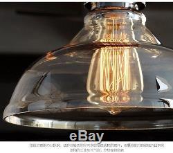 New Modern Vintage Industrial Retro Loft Glass Ceiling Lamp Shade Pendant Light