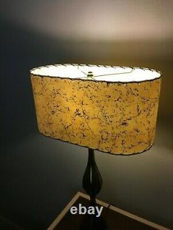 OVAL Mid Century Vintage Style Fiberglass Lamp Shade Modern Atomic #2