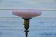 Original Large Swirl Antique Pink Rose Color Torchiere Floor Lamp Shade