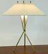 Original Tripod Table Lamp Shade Gerald Thurston Lightolier Vintage Mcm