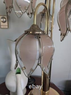 Original Vintage 5 Bloom Waterfall Lotus Lamp