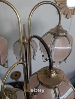 Original Vintage 5 Bloom Waterfall Lotus Lamp