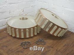 PAIR Mid century 60s Space Age UFO Flying Saucer lampshade Ceiling Shade