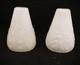 Pair Muller Freres Luneville Art Nuevo Satin Glass Antique Lamp Shades Signed