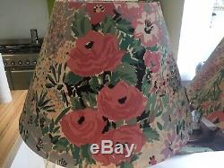 Pair Of Large Vintage 70s/80s Funky Floral Designer Laura Ashley Lampshades