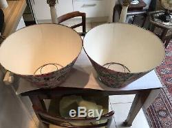 Pair Of Large Vintage 70s/80s Funky Floral Designer Laura Ashley Lampshades