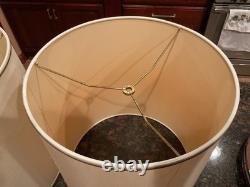 Pair Vintage Stiffel Lamp ShadesDrum Style16-1/2