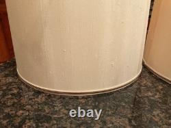 Pair Vintage Stiffel Lamp ShadesDrum Style16-1/2