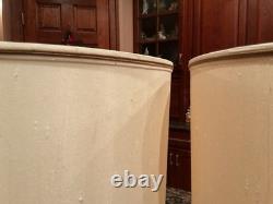 Pair Vintage Stiffel Lamp ShadesDrum Style16-1/2