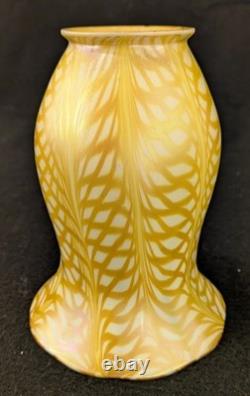Pair of Quezal Art Glass Lampshades