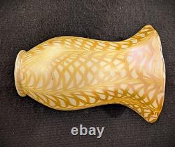 Pair of Quezal Art Glass Lampshades