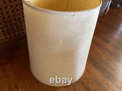 Pair of Vintage Mid Century Modern Drum Barrel table Lamp Shades mcm