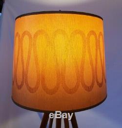 Pair of Vintage Mid Century Modern Lamp Shades Stiffel / Eames / Laurel Style