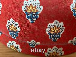 Pierre Deux Souleiado 7 Vintage Red Lampshades Candelabra Clip 80s 90s