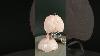 Pink Southern Belle Glass Lamp Seashell Shade Girl Bedroom Light Newer Wiring