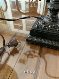 Pittsburg LBG Desk Lamp With Red Beaded Drape Lamp