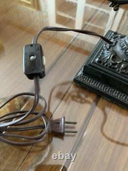 Pittsburg LBG Desk Lamp With Red Beaded Drape Lamp